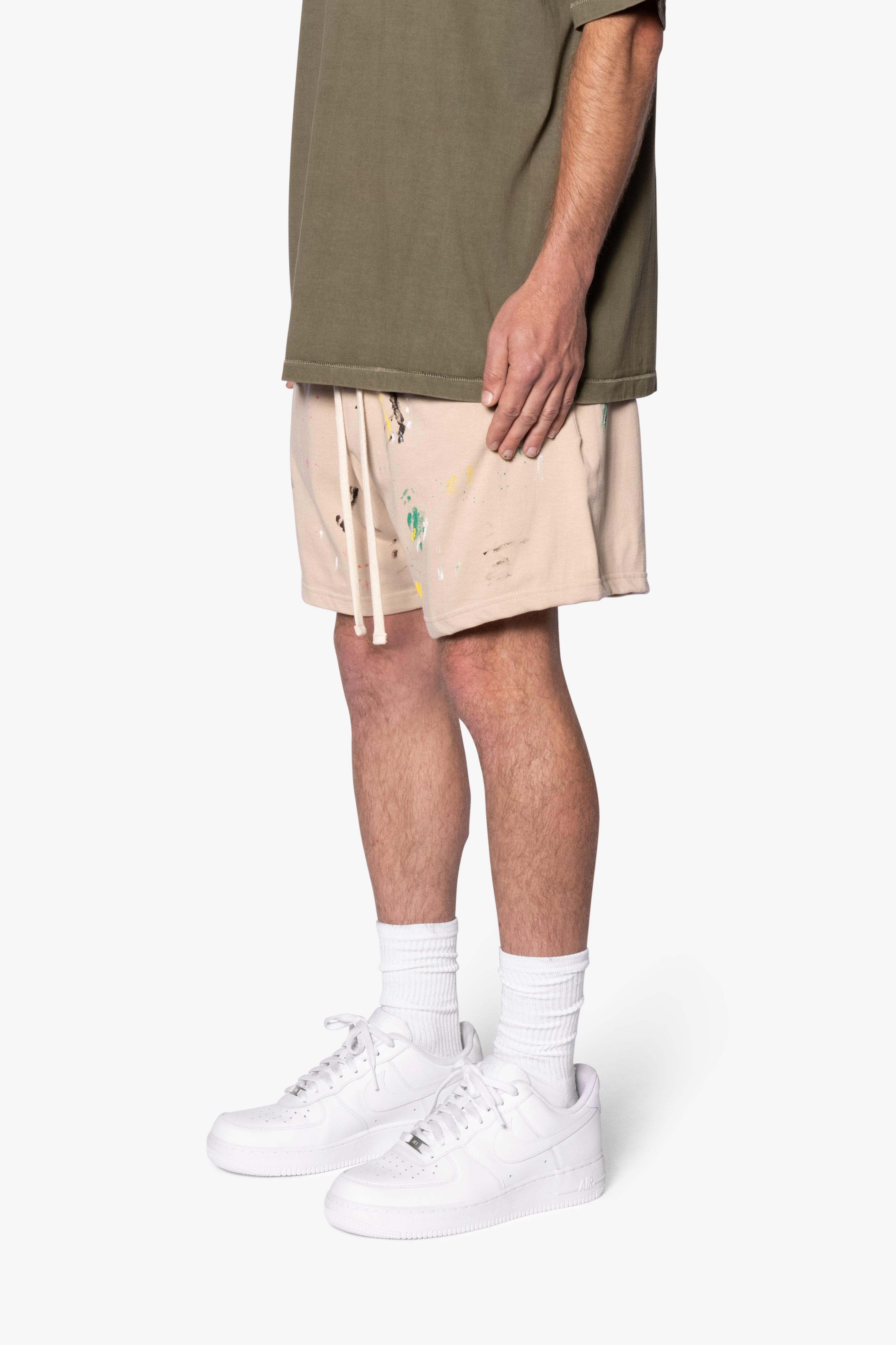 Painter Fleece Shorts - Off White Product Image