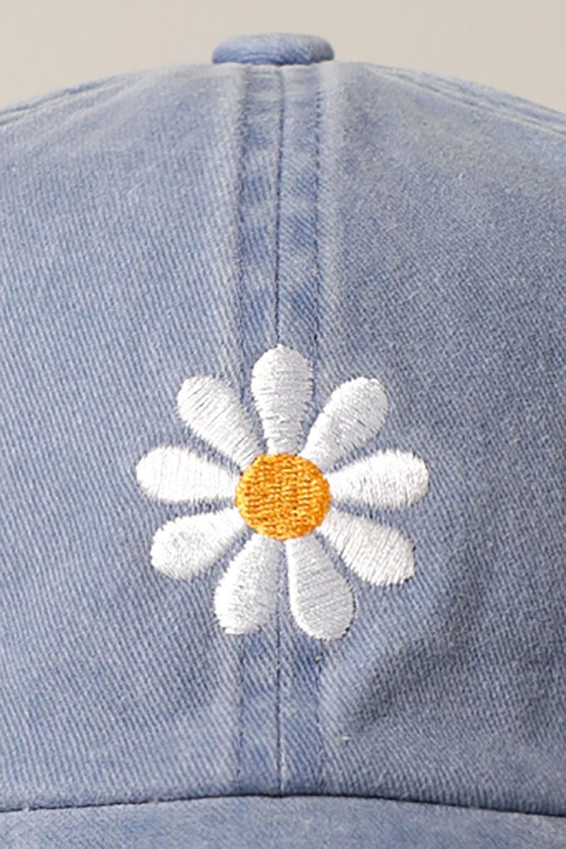 Daisy Embroidery Baseball Cap Product Image