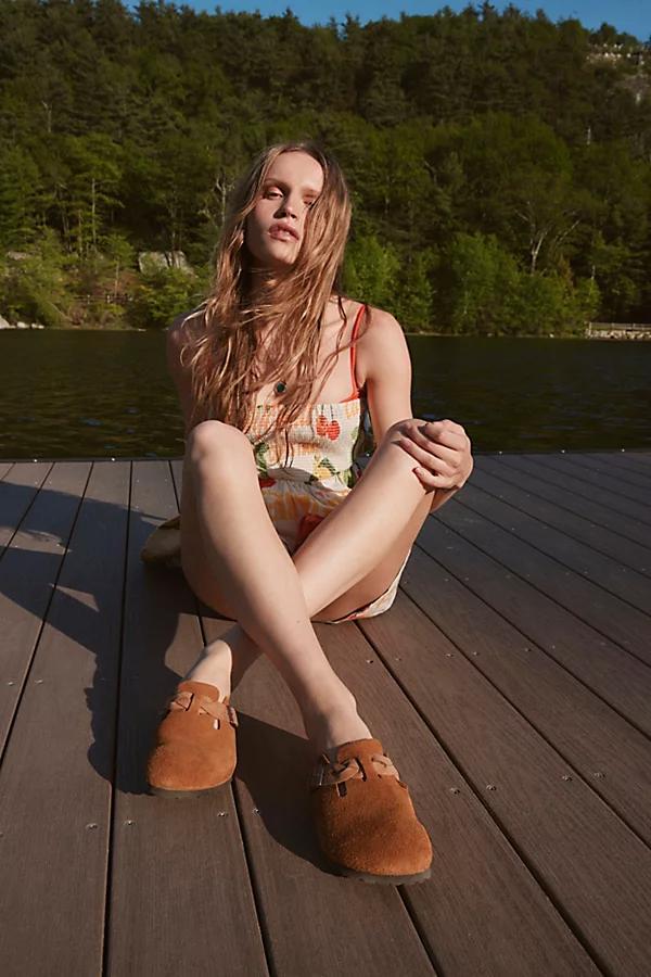 Birkenstock Womens Boston Braided Suede Clog Womens at Urban Outfitters Product Image