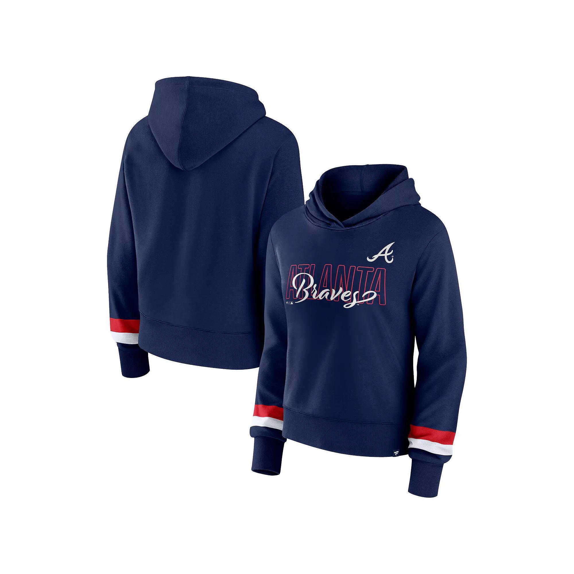 Women's Fanatics Branded Navy Houston Astros Over Under Pullover Hoodie,  Product Image