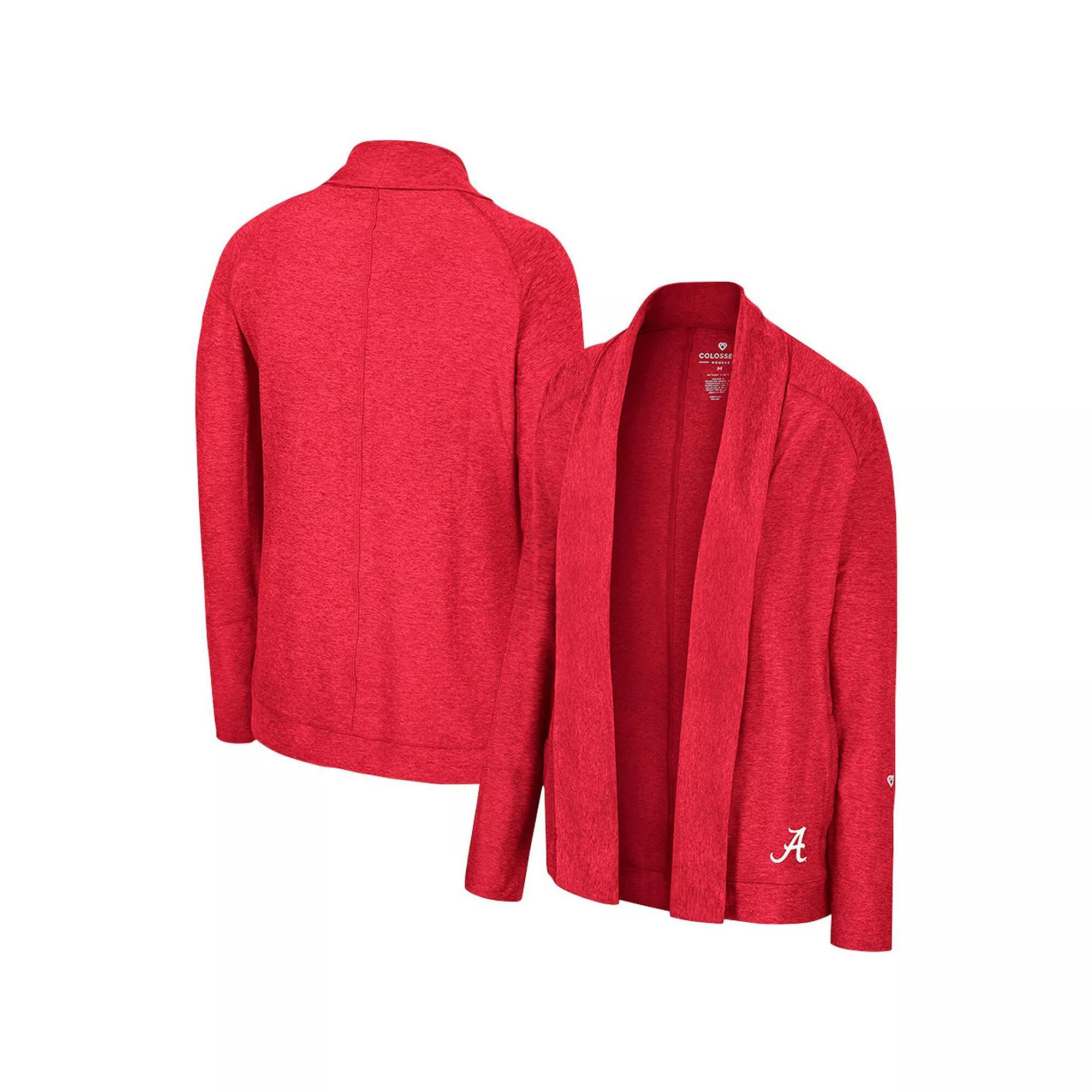 Womens Colosseum Cardinal Arkansas Razorbacks Morningside Cardigan Sweater Product Image