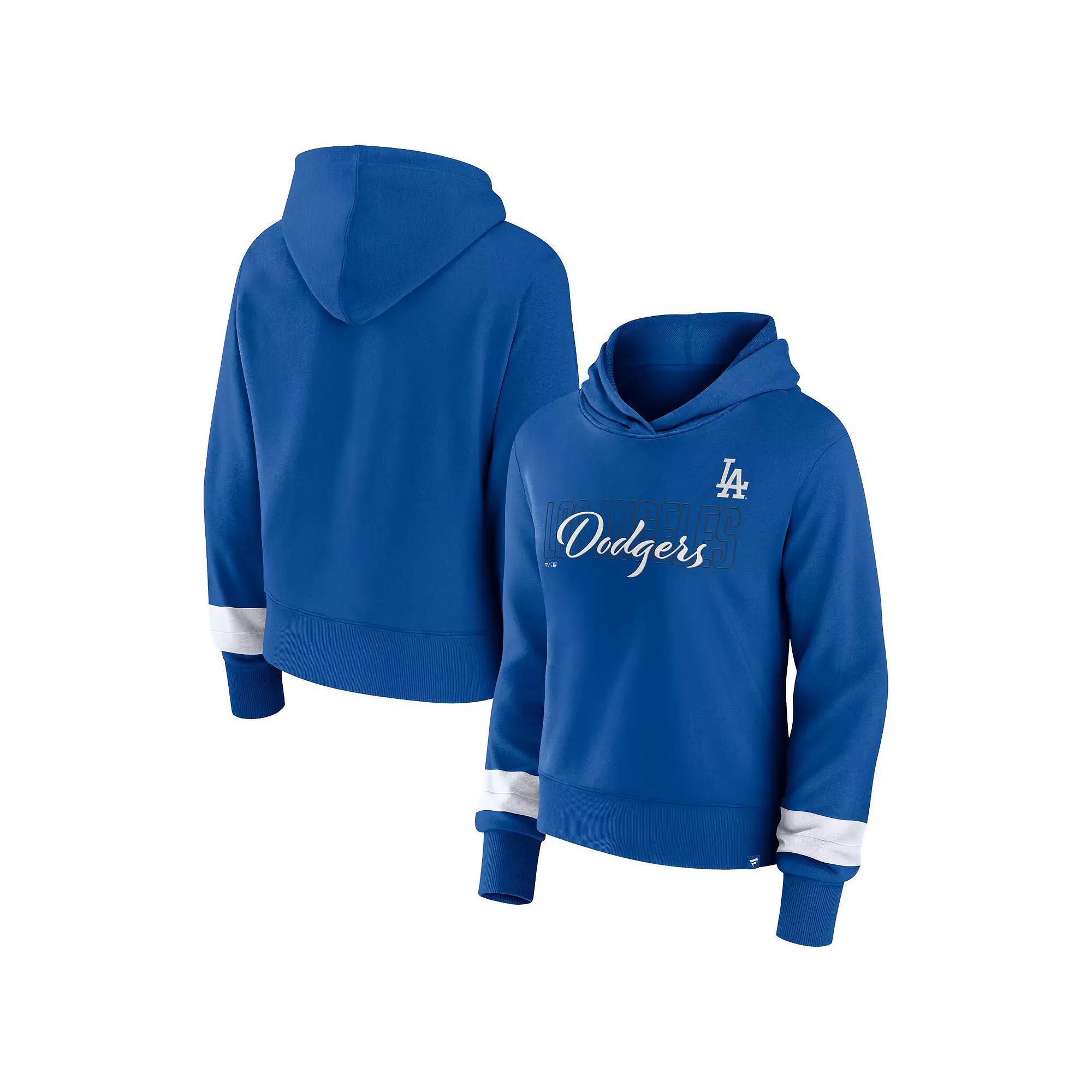 Women's Fanatics Branded Navy Denver Broncos Over Under Pullover Hoodie,  Product Image