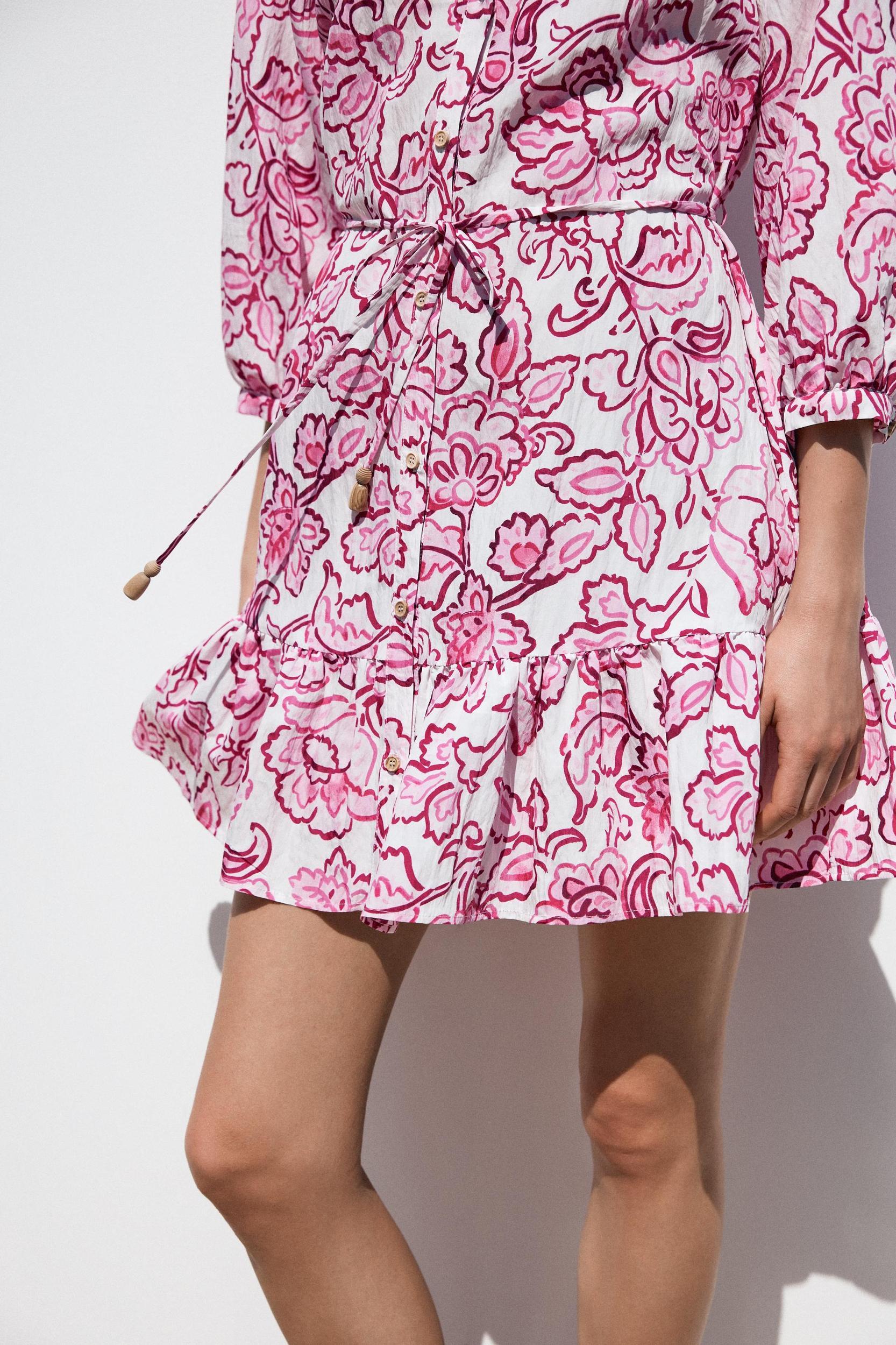 FLORAL PRINT MINI DRESS Product Image