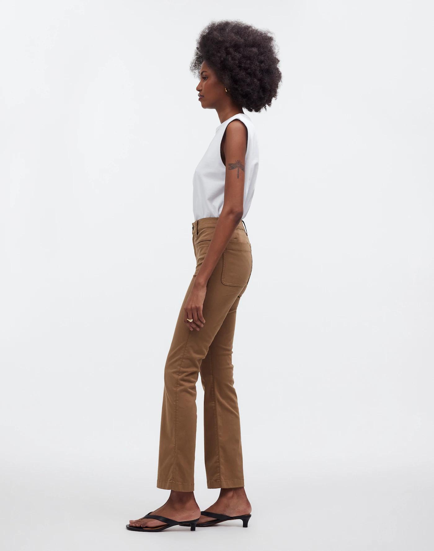 Kick Out Crop Pants in Garment-Dyed Sateen Product Image