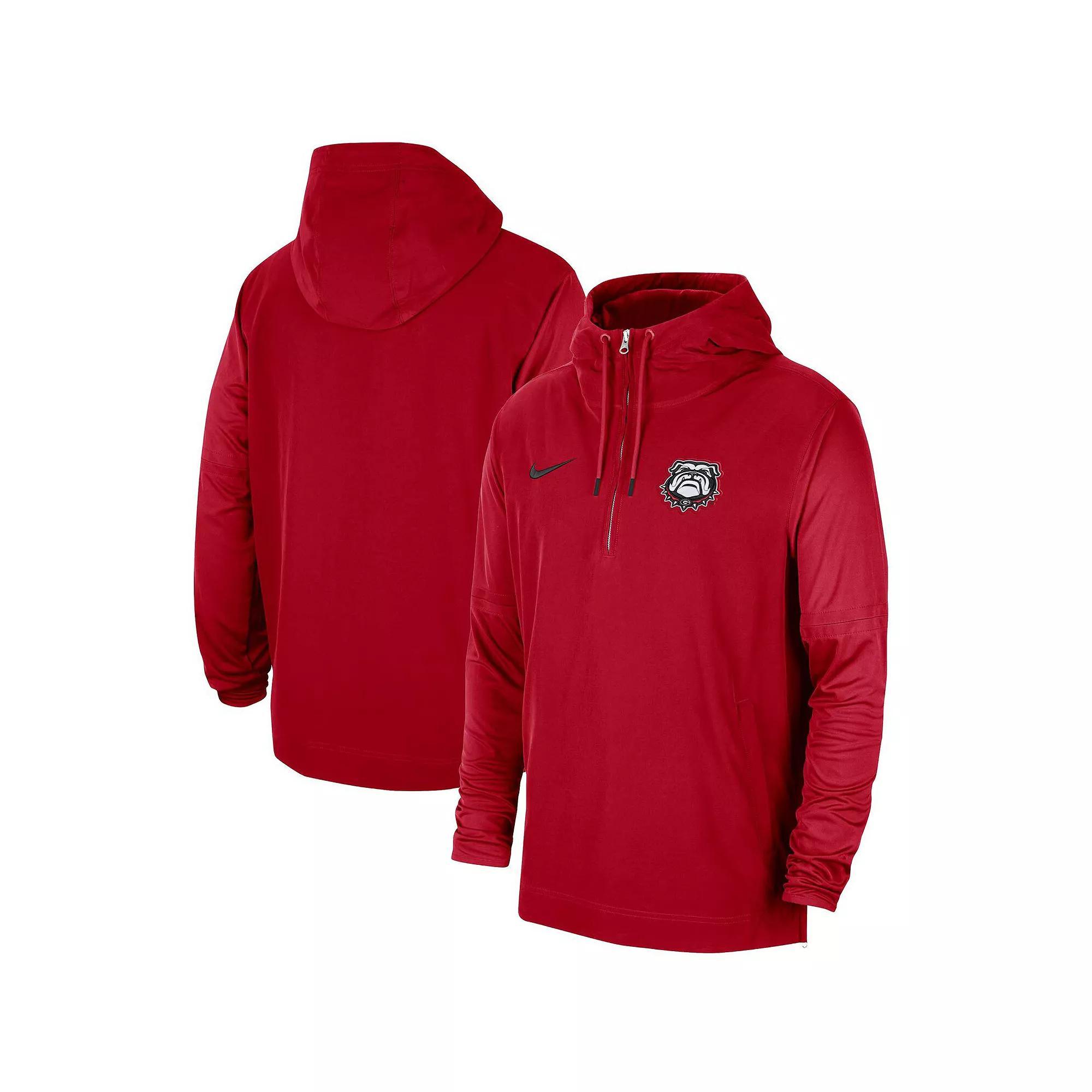 Men's Nike Scarlet Ohio State Buckeyes 2023 Sideline Player Quarter-Zip Hoodie Jacket,  Product Image