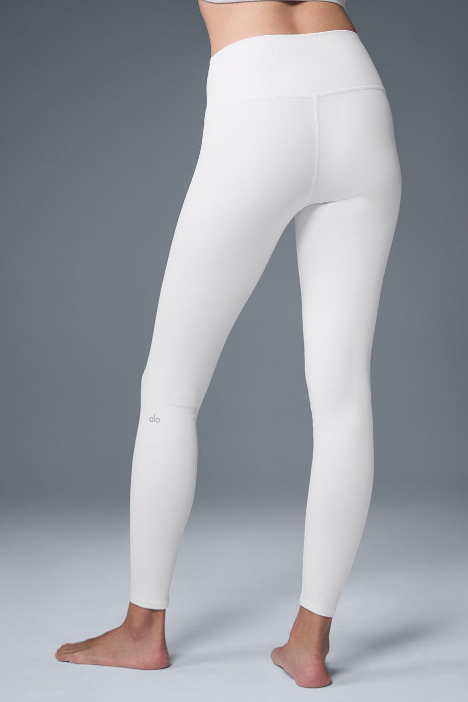 High-Waist Airbrush Legging - White Product Image