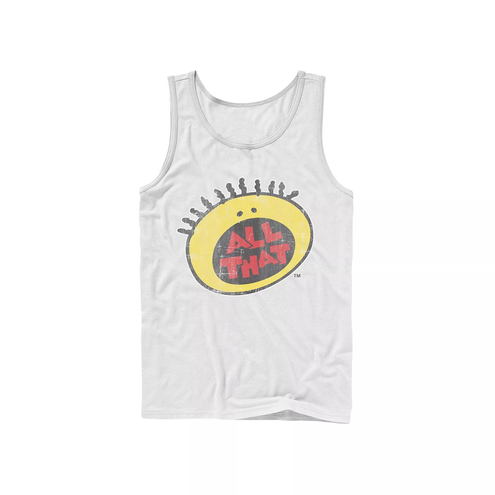 Men's Nickelodeon All That Classic Vintage Face Logo Title Graphic Tank Top,  Product Image