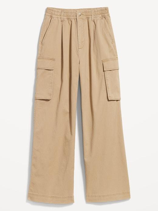 Extra High-Waisted Super Wide-Leg Cargo Pants Product Image