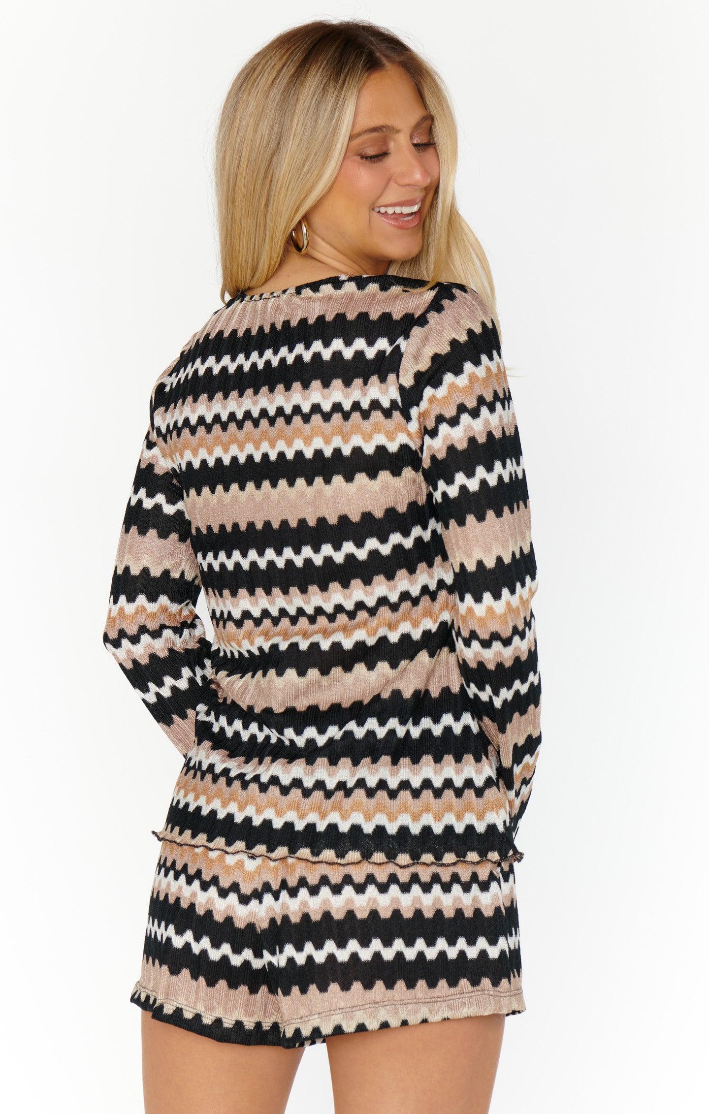 Hendrix Shorts ~ Neutral Groovy Knit Product Image