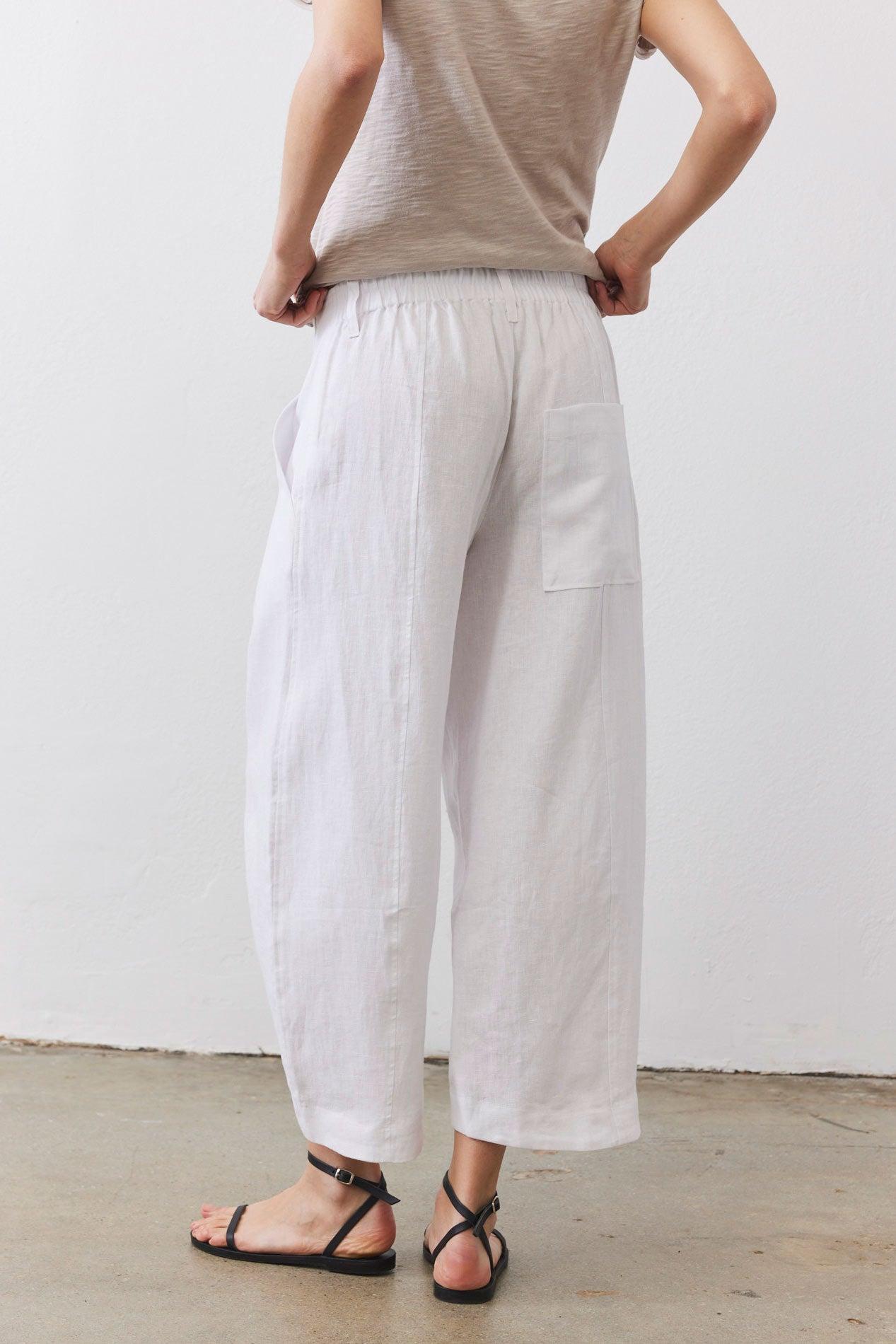 Carefree Wide Leg Linen Pants Product Image