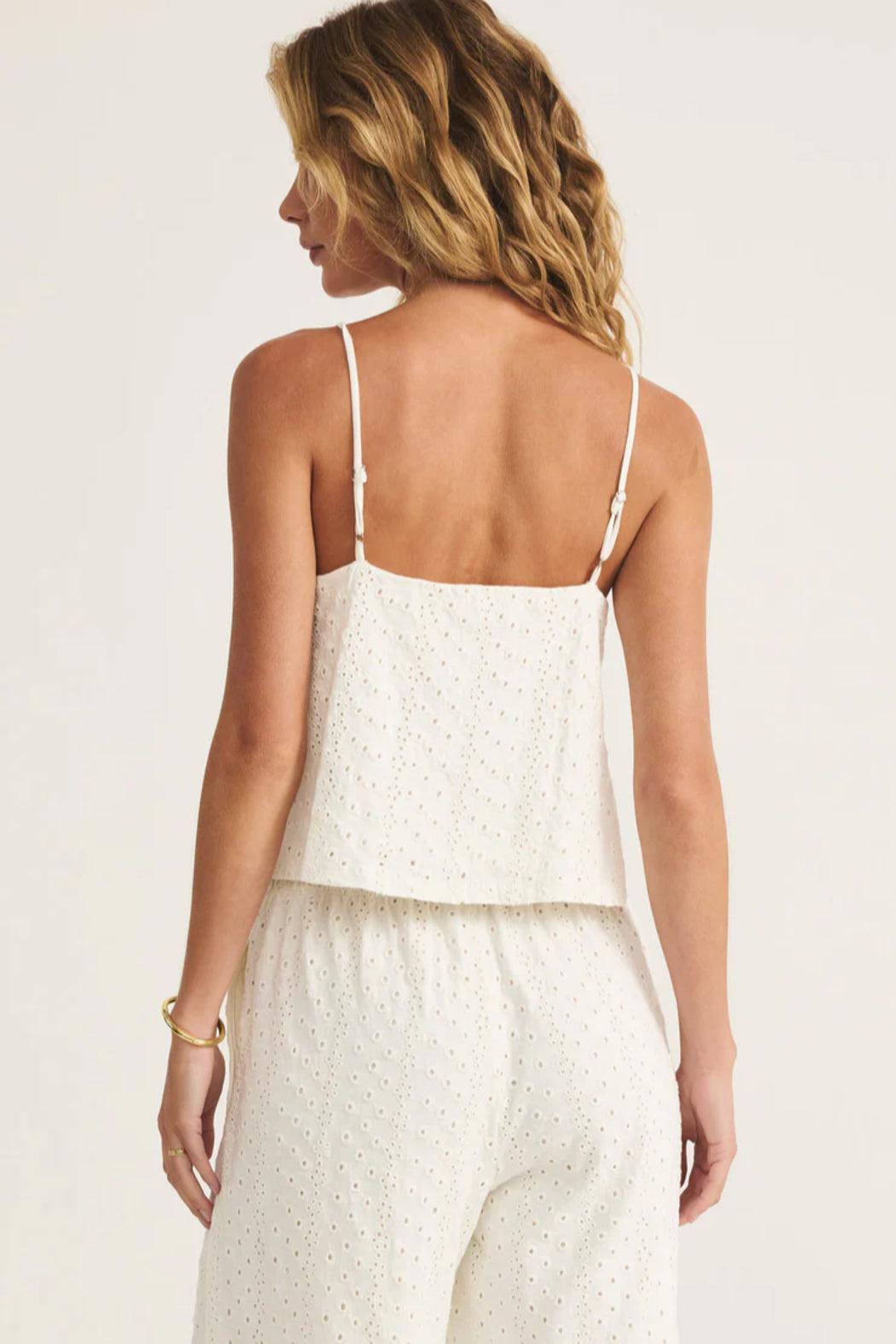 Sylvie Knit Eyelet Tank Product Image