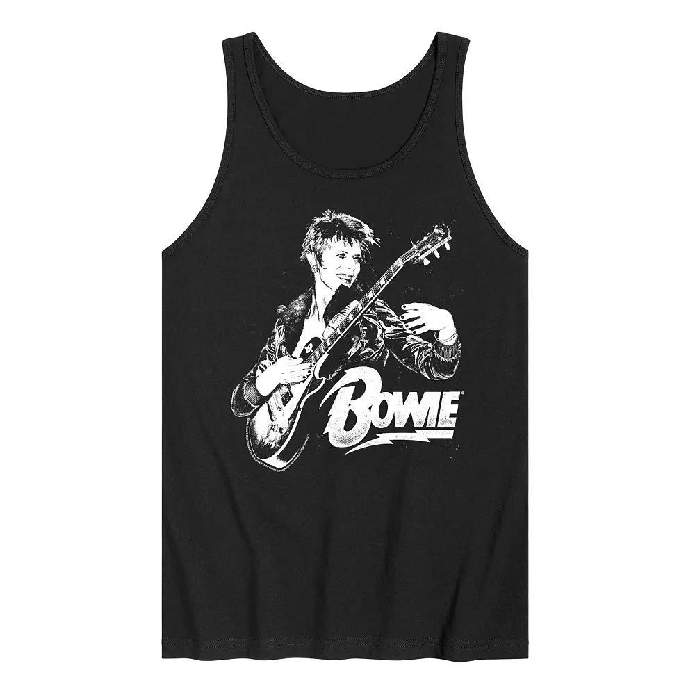 Men's David Bowie Punk Tank Top, Size: Large, Black Product Image