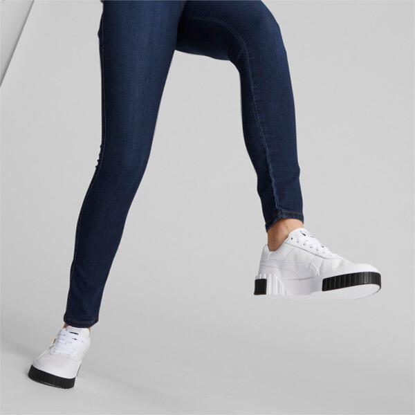 PUMA Cali Women's Sneakers in White/Black Product Image