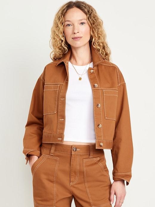 Crop Utility Jacket Product Image