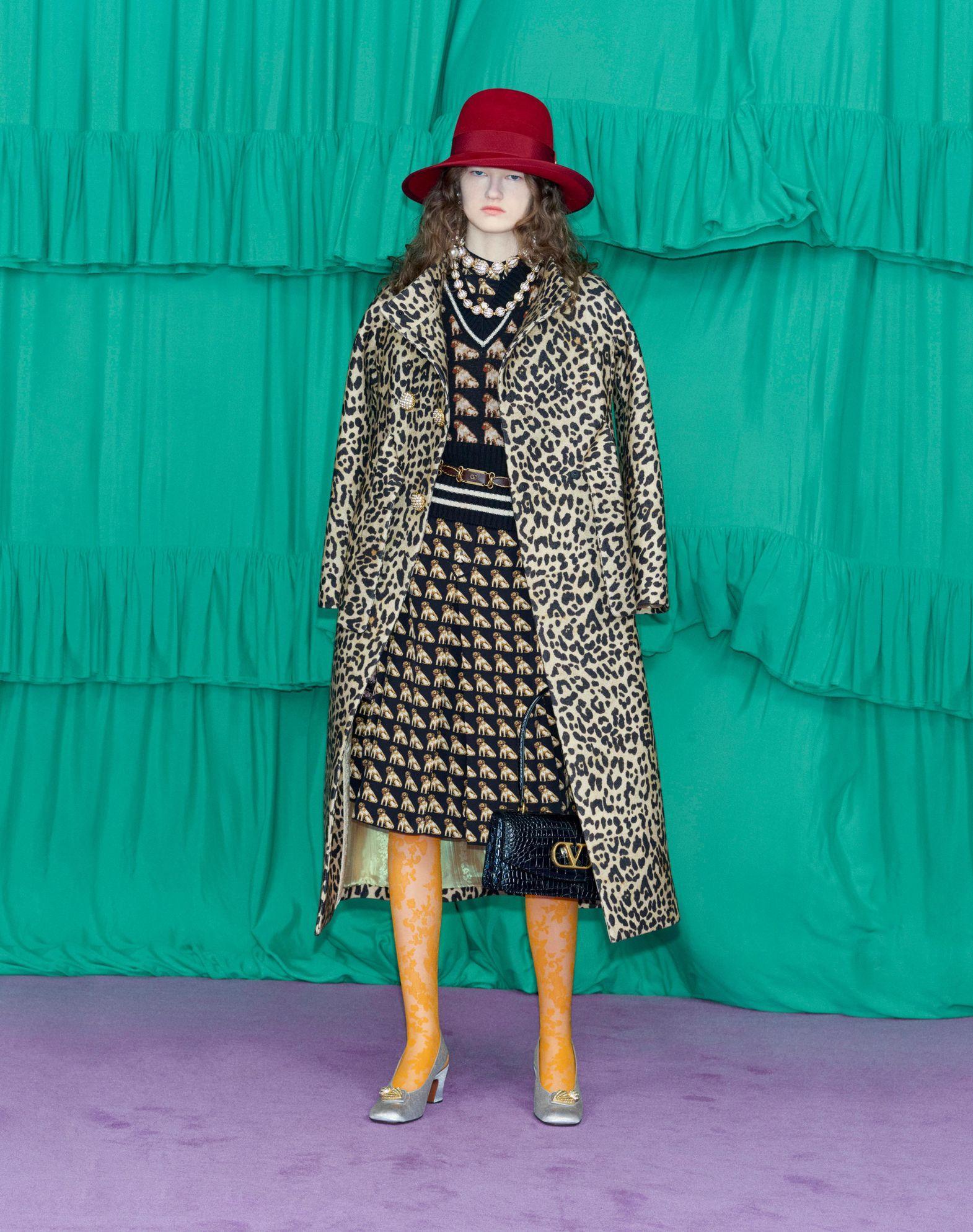 Cloth Coat In Animalier Print Product Image