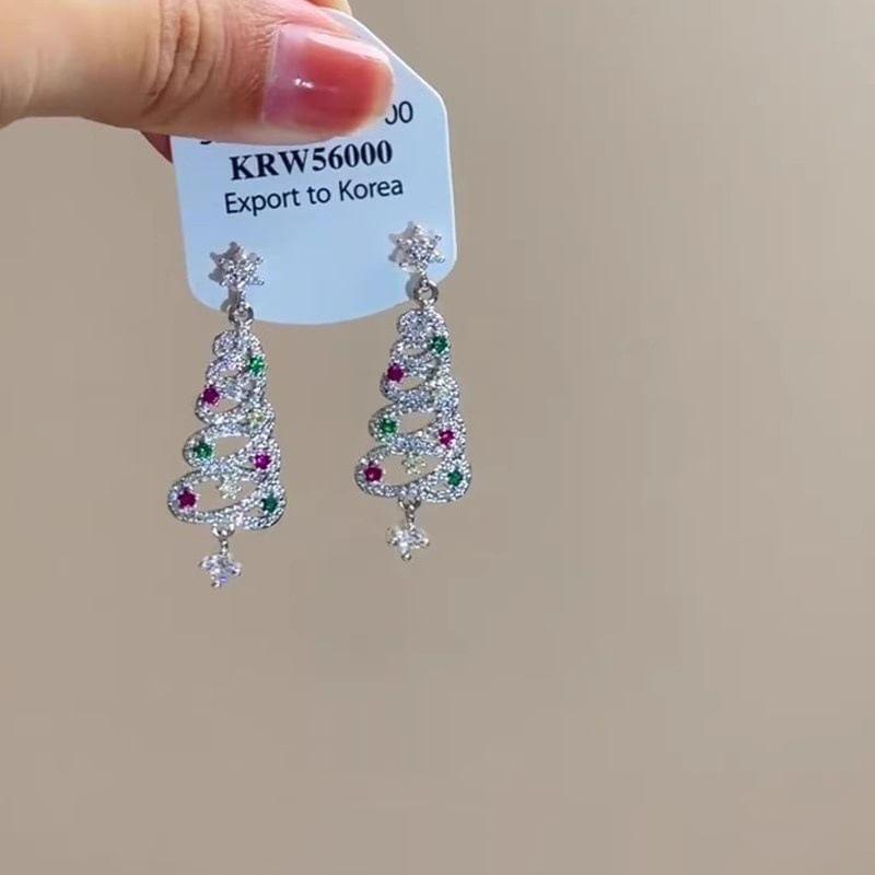 Christmas Tree Drop Earring Product Image