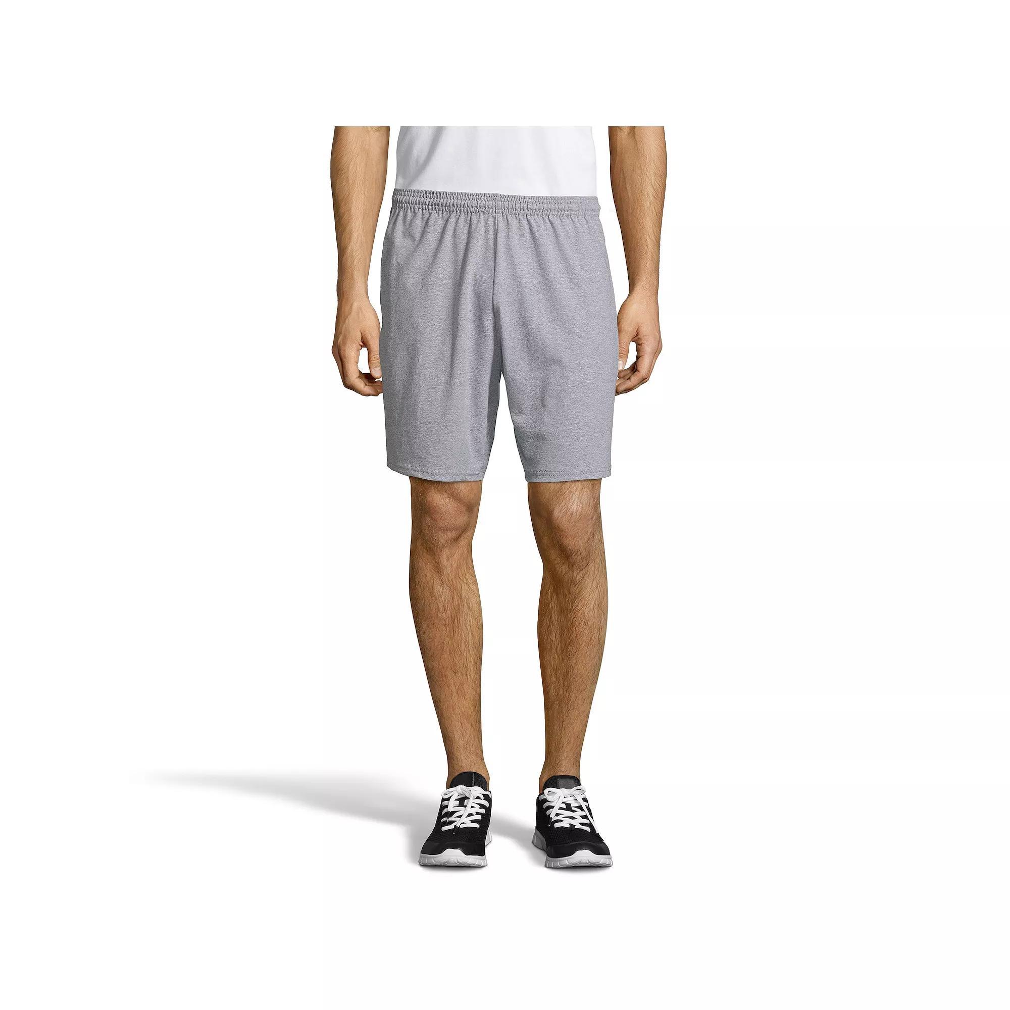 Men's Hanes® ComfortSoft Jersey Pocket Shorts,  Product Image