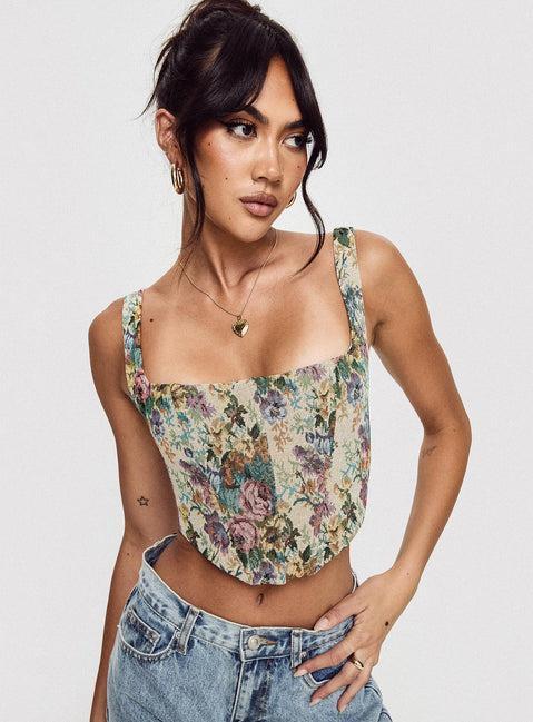 Tender Heart Corset Top Multi Product Image