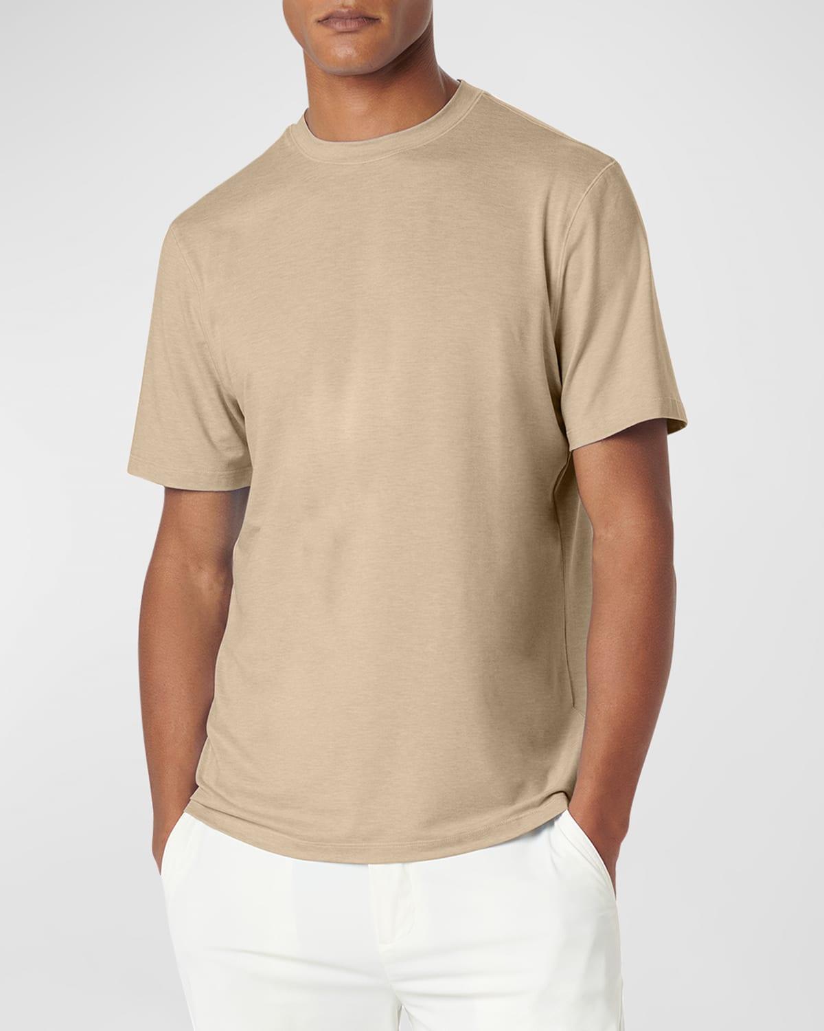 Merino Wool Interlock Crew Neck Tee | Forest Night Product Image