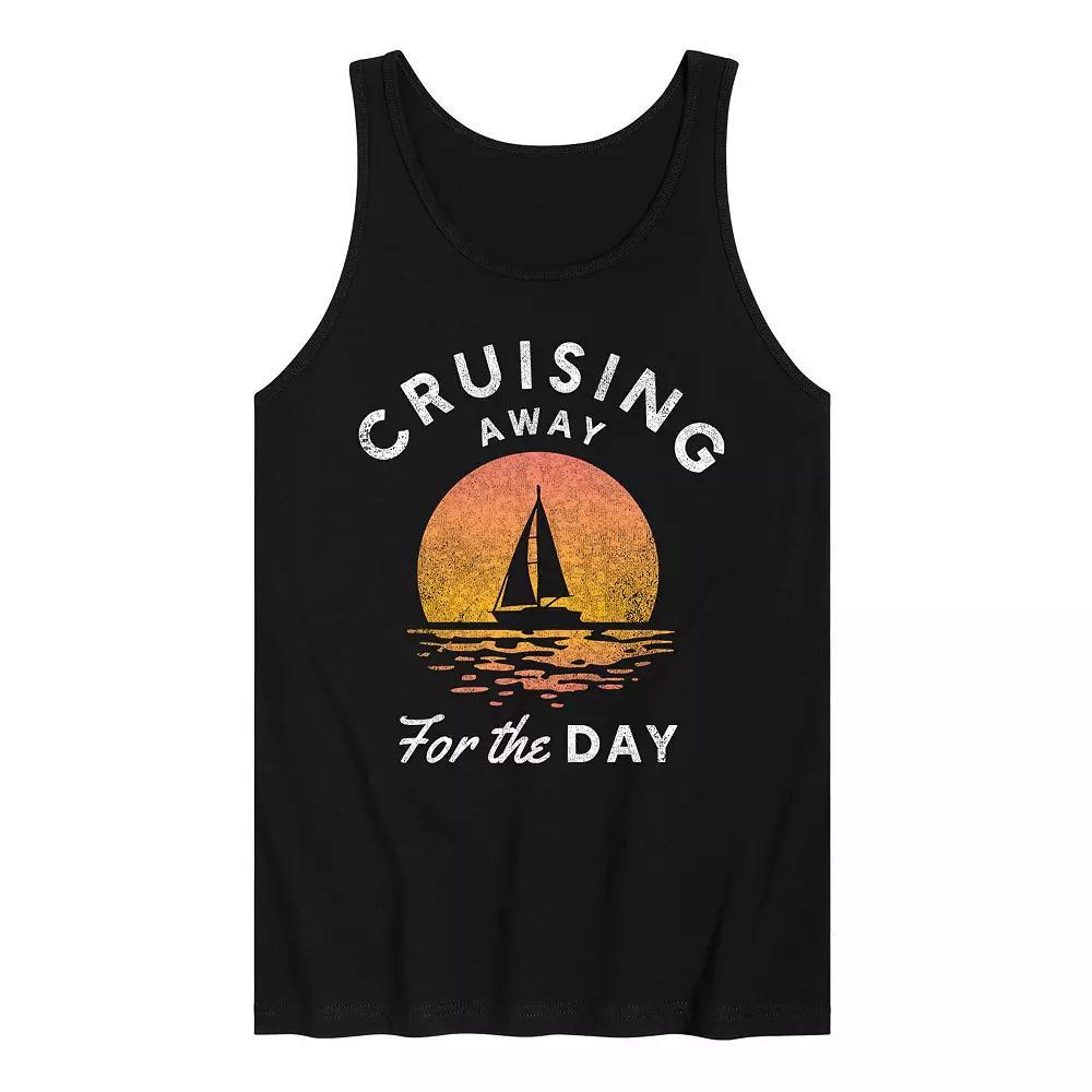 Men's Crusing Away Tank Top, Size: Large, Black Product Image