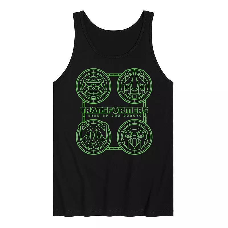 Mens Transformers Maximal Symbols Graphic Tank Top Product Image