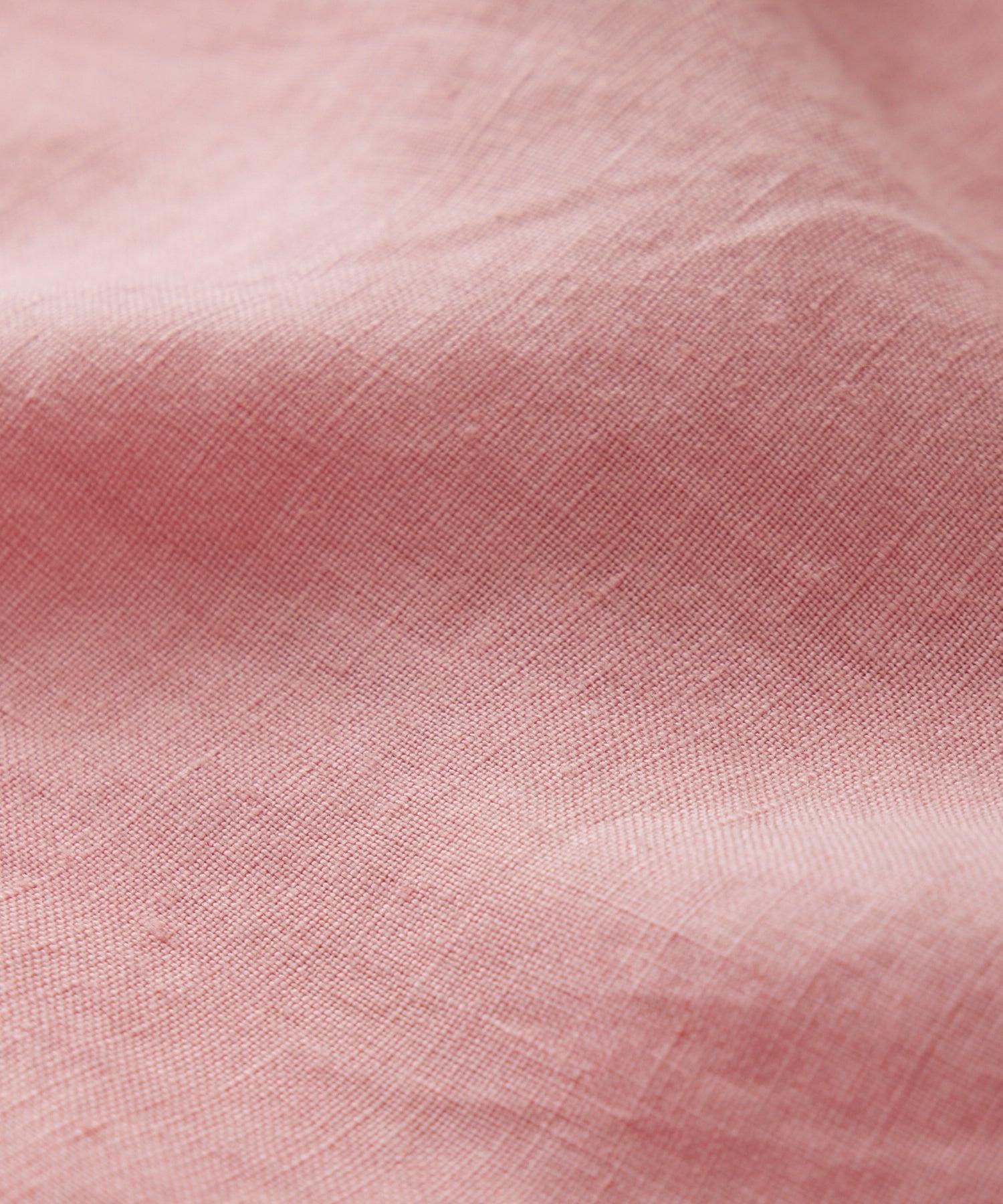 Linen Panama Shirt in Shell Pink Product Image