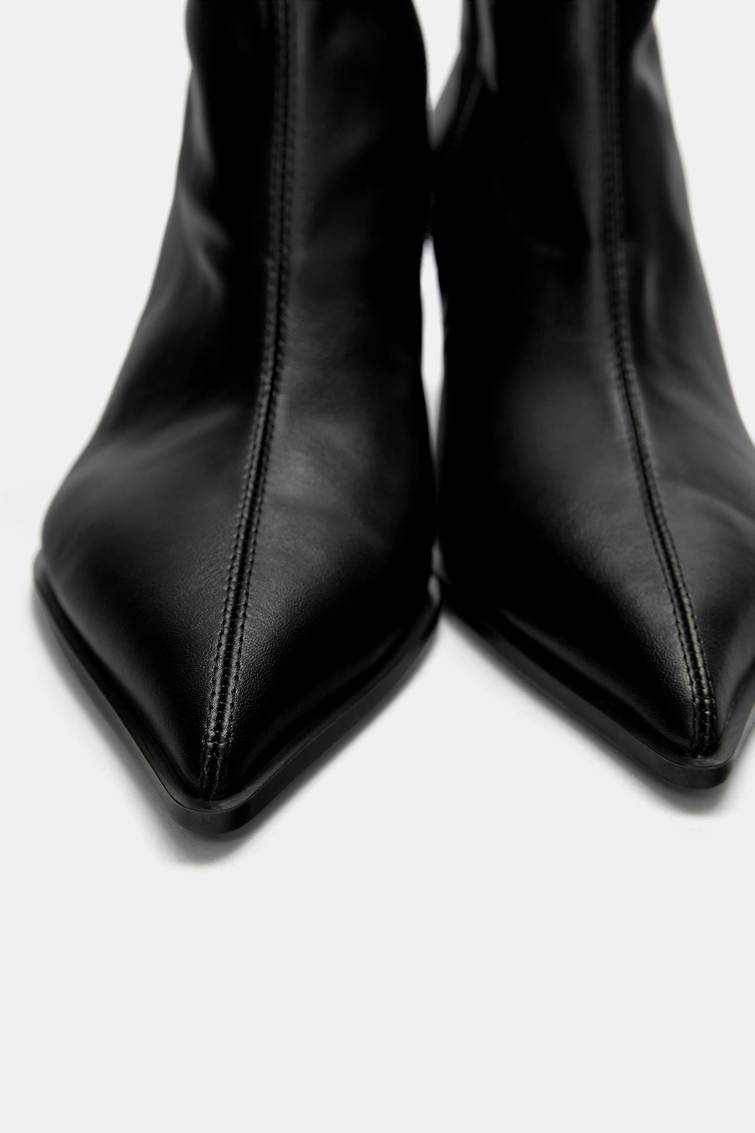 Stretch high-heel ankle boots Product Image