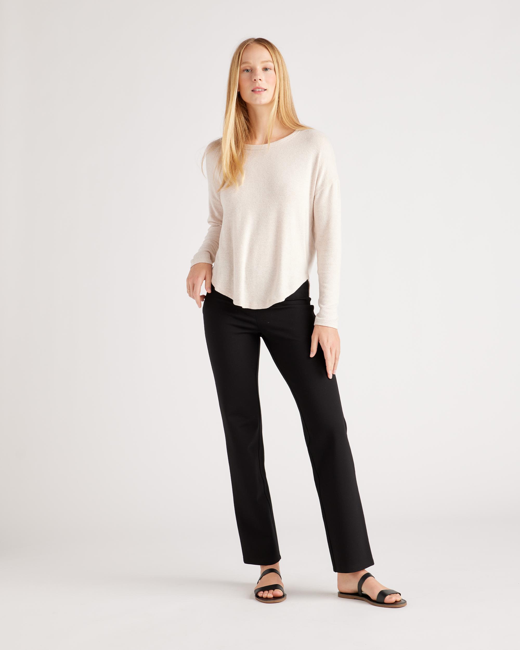 Quince | Women's Ultra-Stretch Ponte Straight Leg Pants Tall Size XS, Rayon Product Image