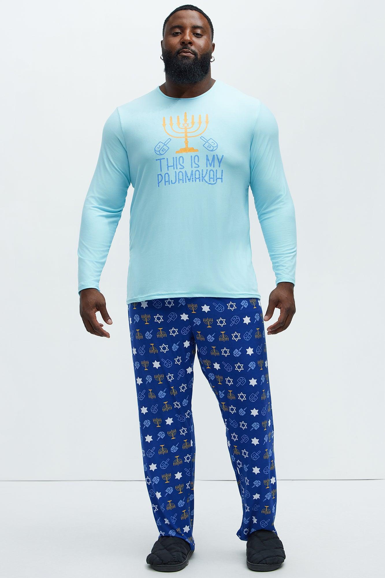 This Is My Pajamaka PJ Holiday PJ Set - Blue Product Image
