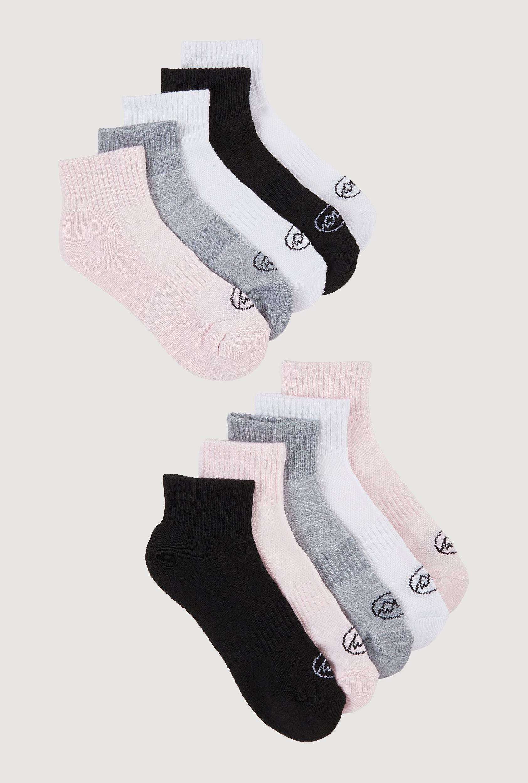 Assorted Performance Quarter Socks 10 Pack Size 4-10 Female Product Image