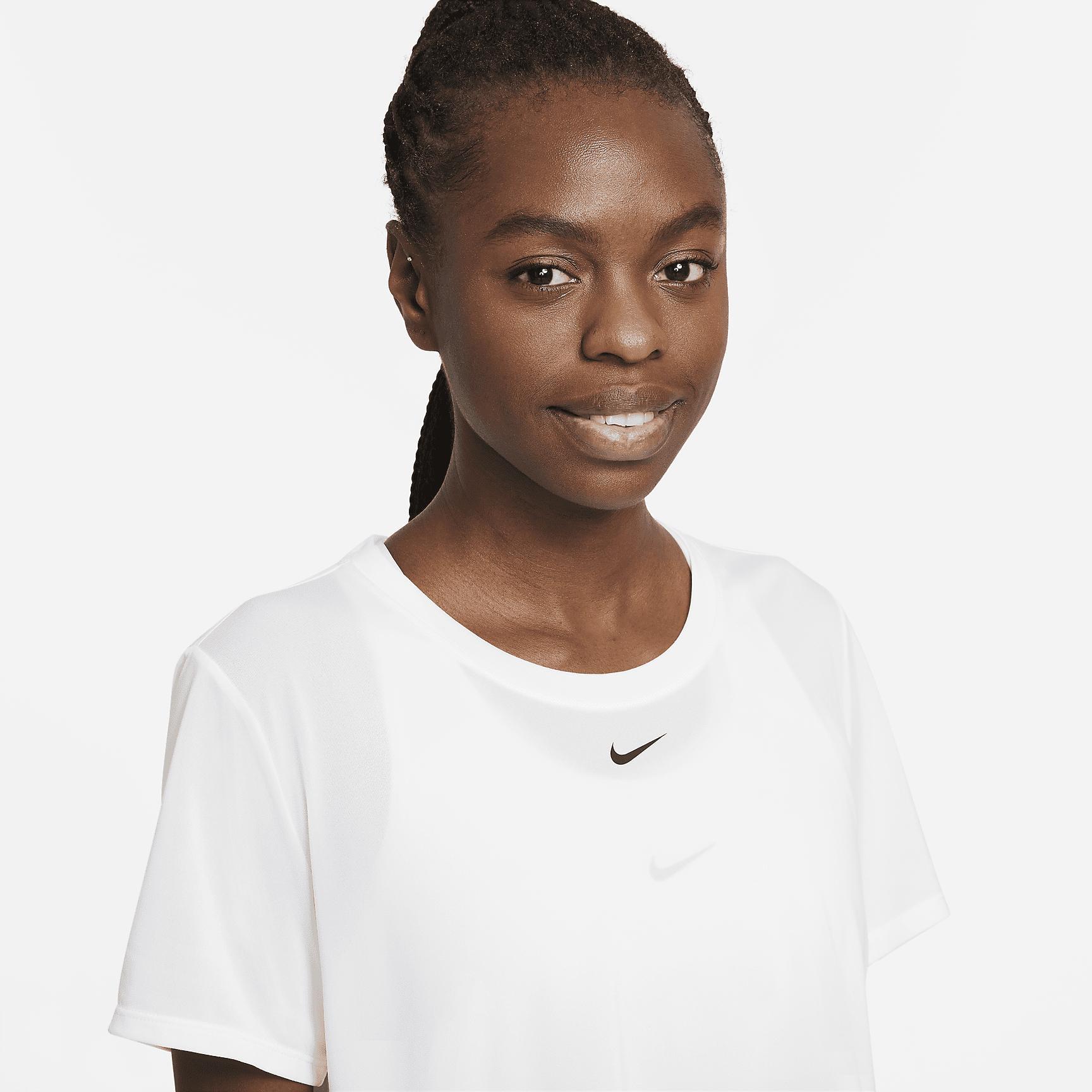Nike Womens Dri-FIT One Standard Fit Short-Sleeve Cropped Top | DD4954-100 Product Image