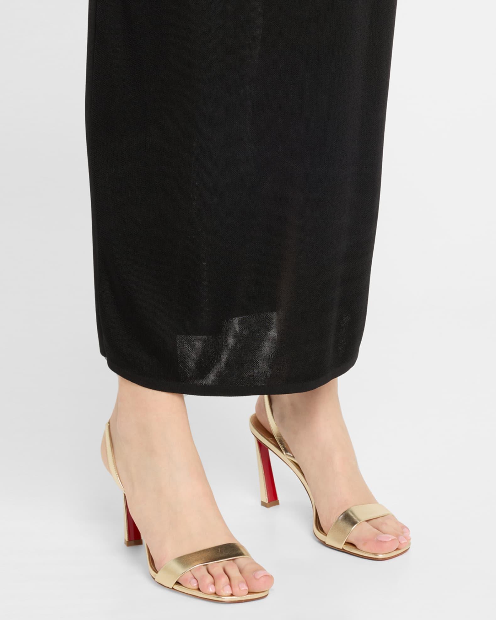 Condora Metallic Red Sole Slingback Sandals Product Image