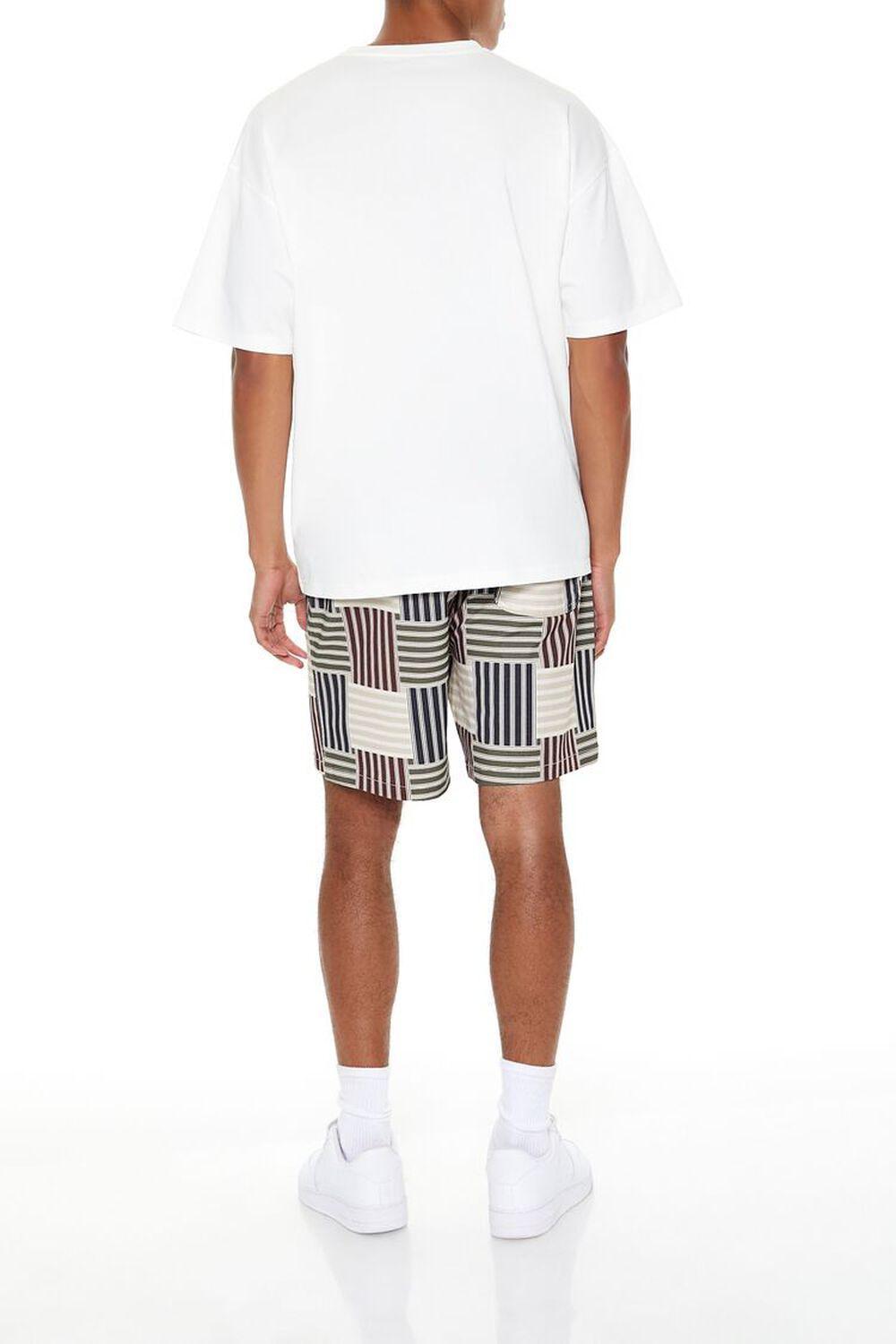 Striped Geo Print Volley Shorts | Forever 21 Product Image