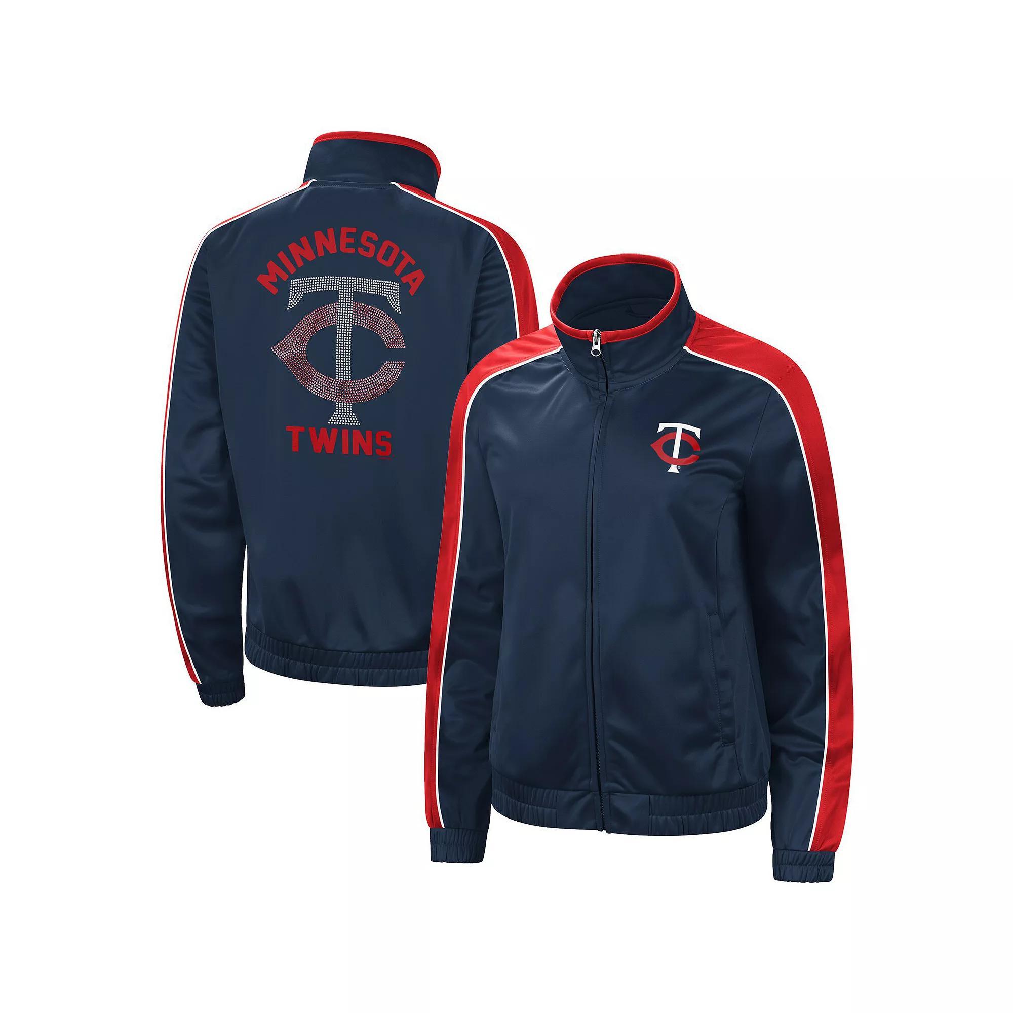 Women's G-III 4Her by Carl Banks Navy Minnesota Twins Gamer Full-Zip Track Jacket, Size: Medium, Blue Product Image
