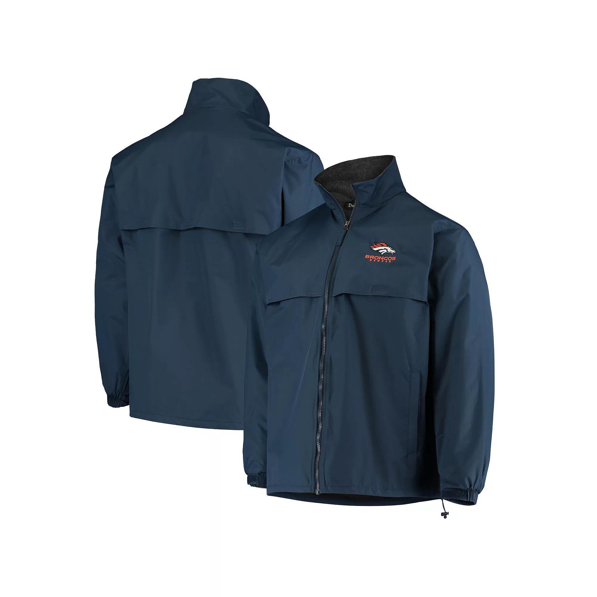 Men's Dunbrooke Navy Denver Broncos Triumph Fleece Full-Zip Jacket, Size: Small, Blue Product Image