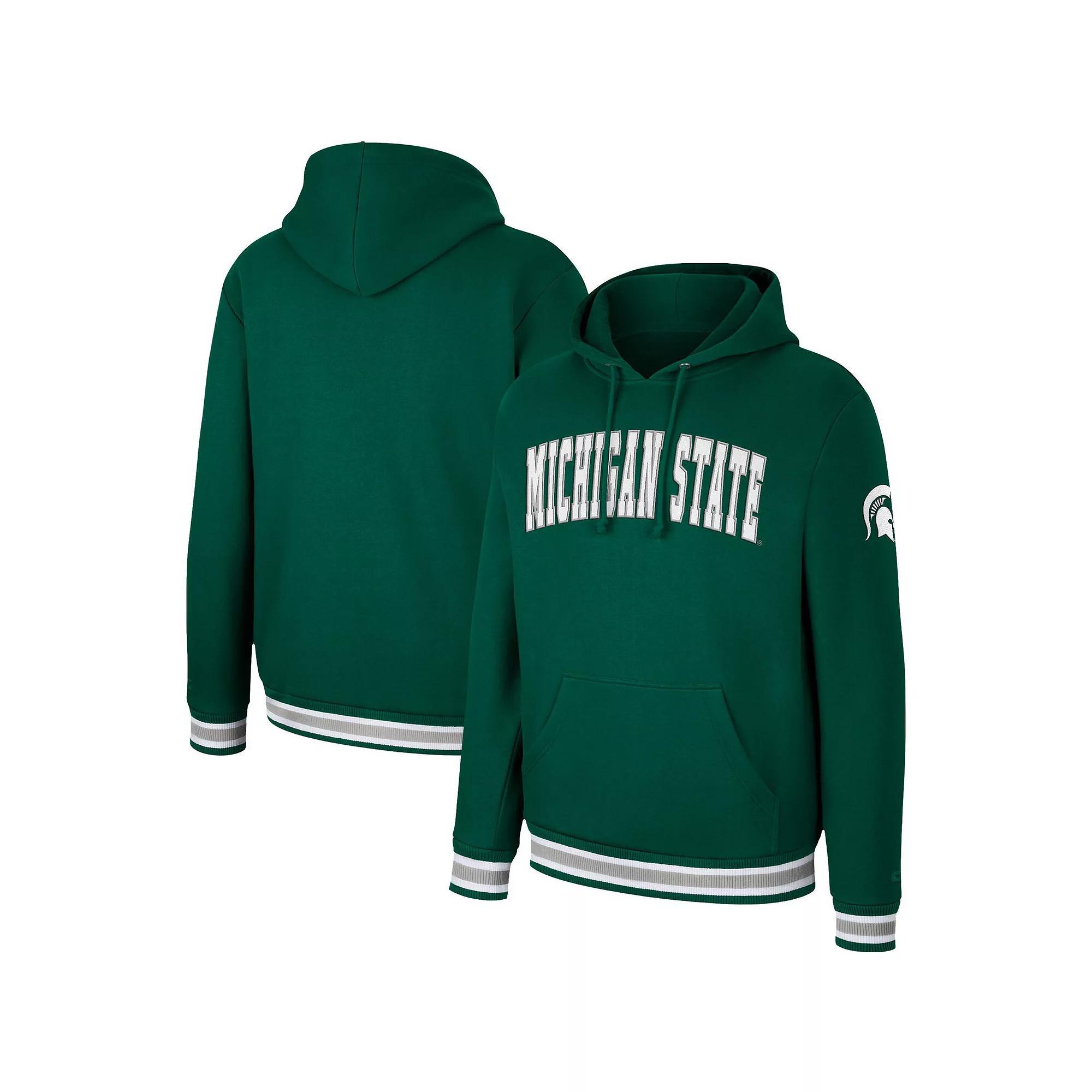 Mens Colosseum Notre Dame Fighting Irish Varsity Arch Pullover Hoodie Blue Product Image