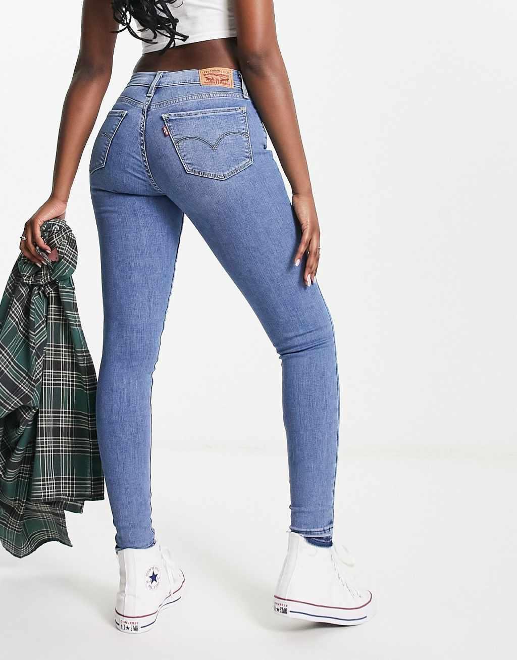 Levi's 710 super skinny jeans in light wash  Product Image