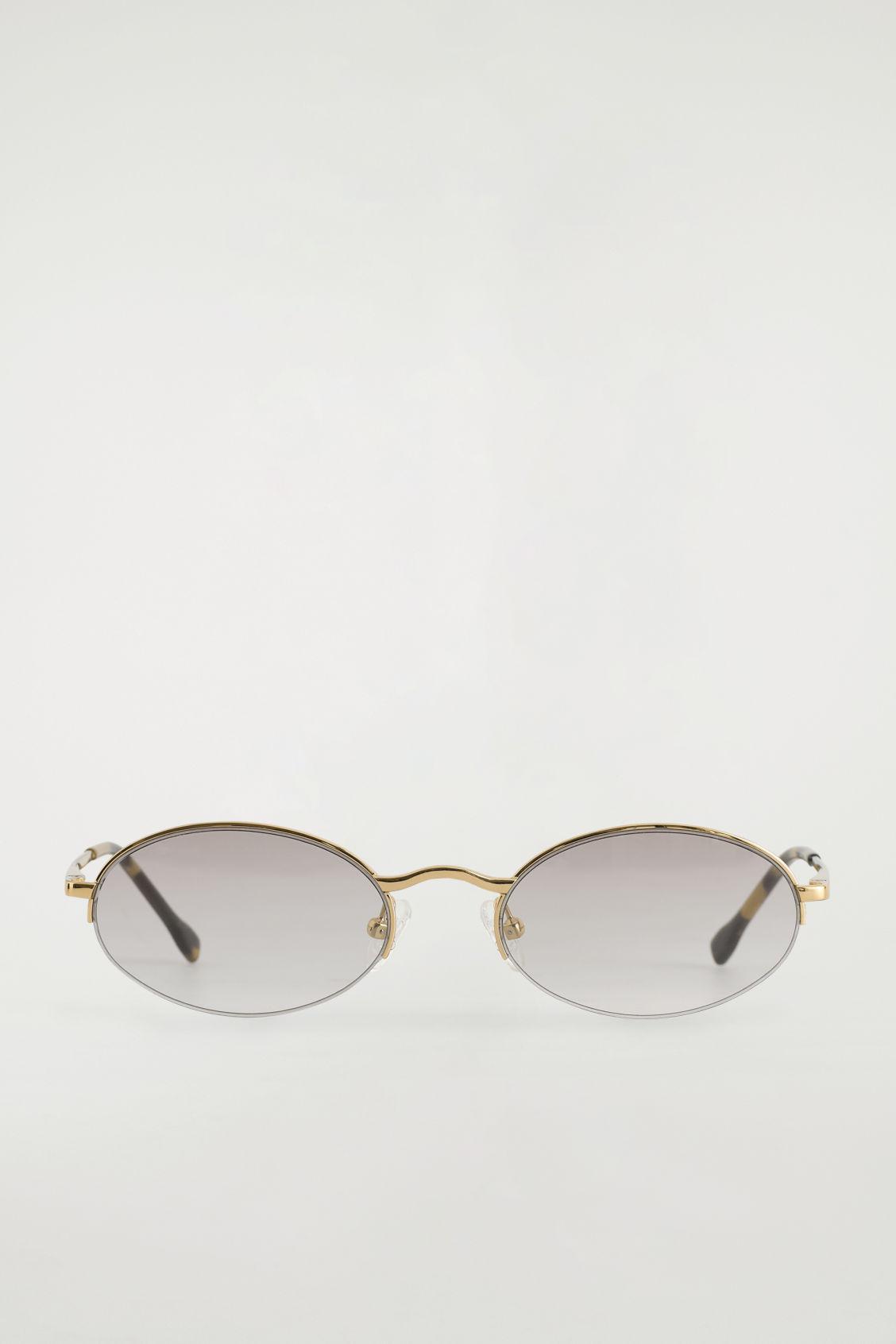WIRE-FRAME OVAL SUNGLASSES Product Image