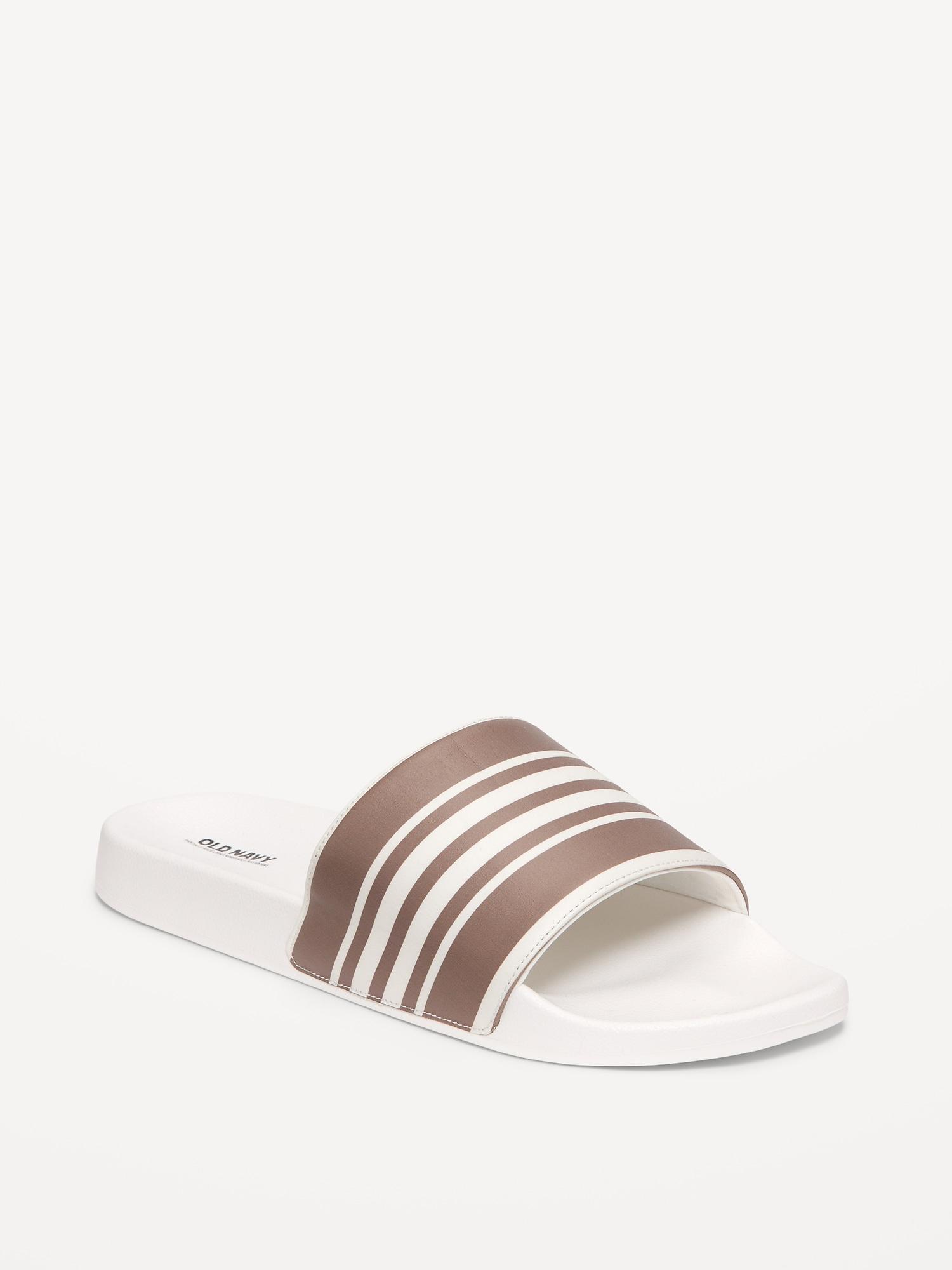 Faux-Leather Slide Sandals for Men (Partially Plant-Based) Product Image