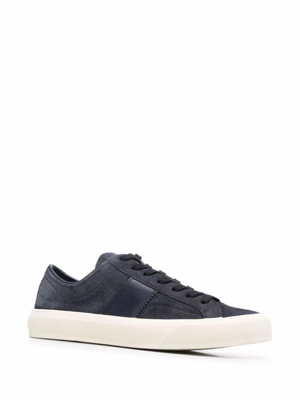 TOM FORD Cambridge Low-top Sneakers In Blue Product Image