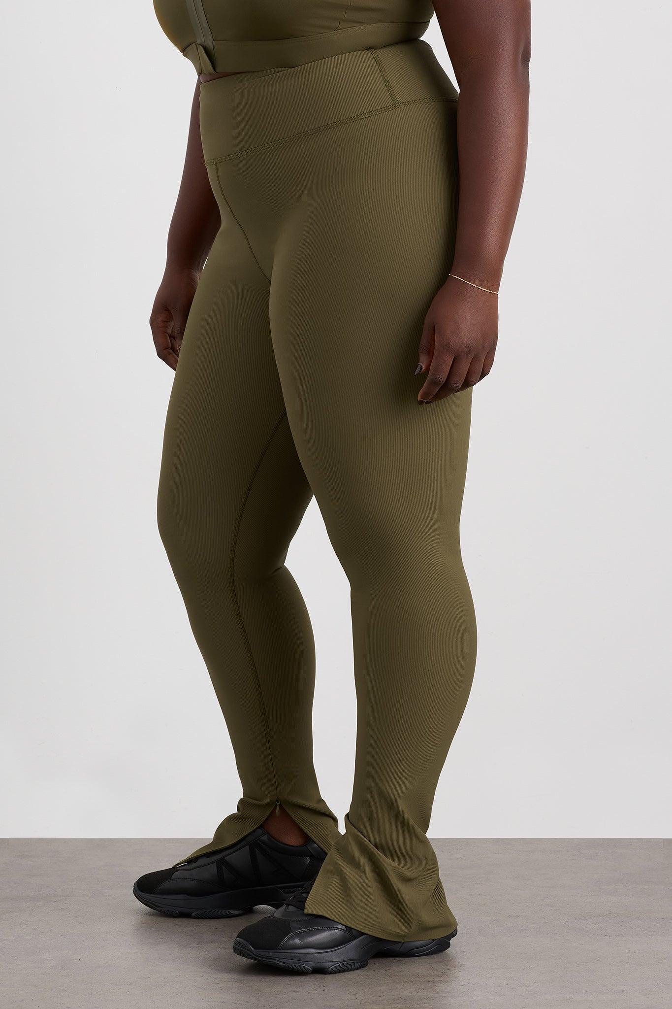 Zip Hem Full Length Legging 205 Product Image