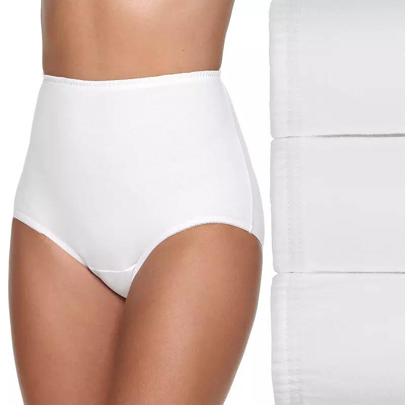 Women's Vanity Fair Lingerie® Perfectly Yours Ravissant 3-Pack Brief Panty Set 15711, Size: 6, White Asst Product Image