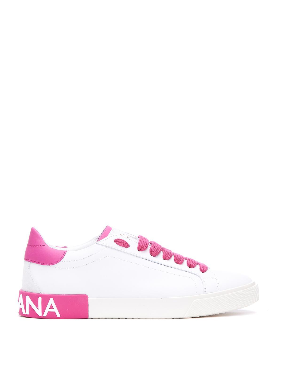 DOLCE & GABBANA Portofino Sneakers In White Product Image