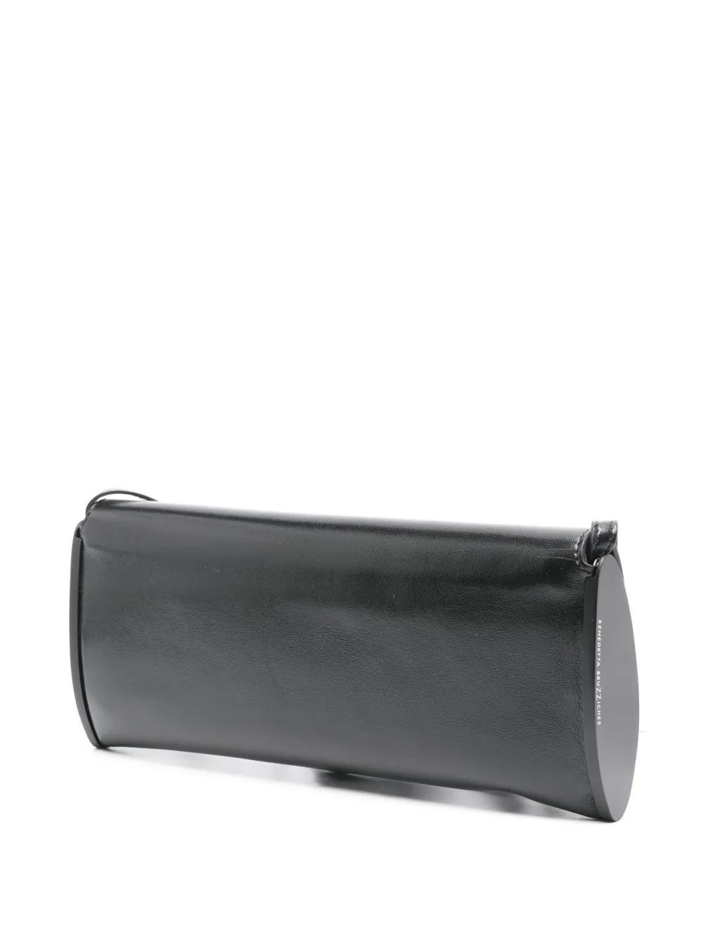 BENEDETTA BRUZZICHES Kate Leather Clutch Bag In Black Product Image