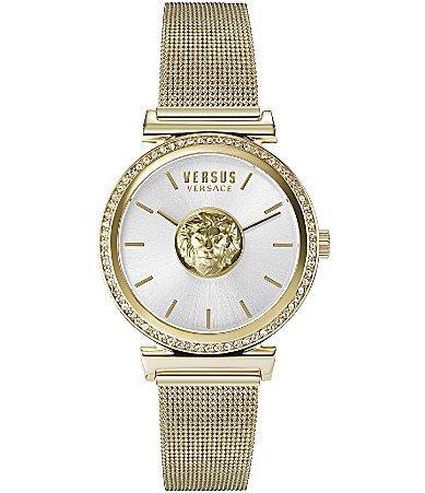 Versus by Versace Womens Brick Lane Gold-tone Stainless Steel Bracelet Watch 34mm Product Image