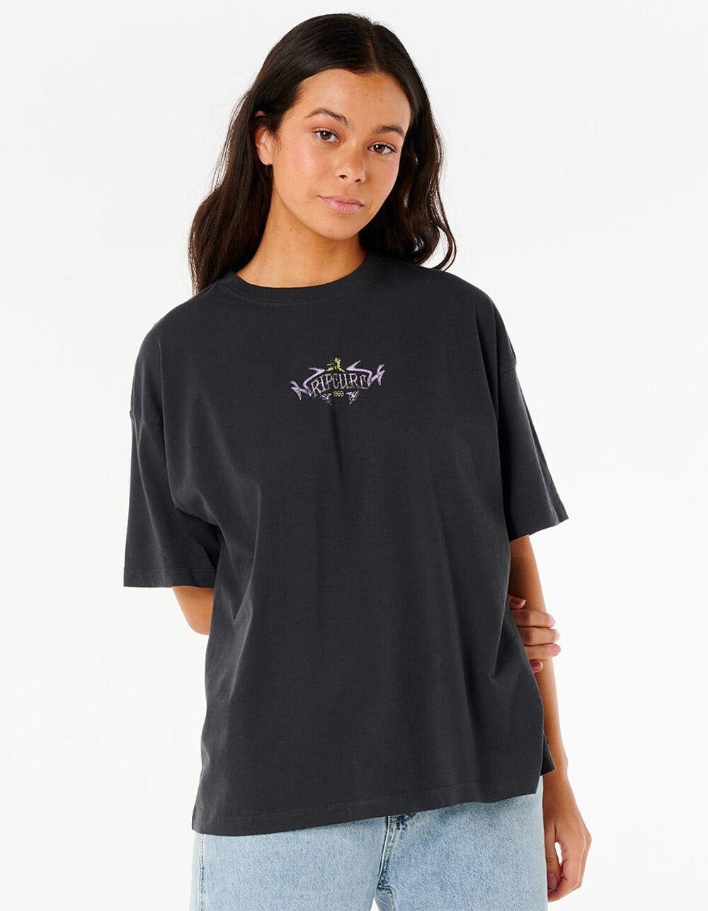 RIP CURL Tour Womens Heritage Tee - BLACK Product Image