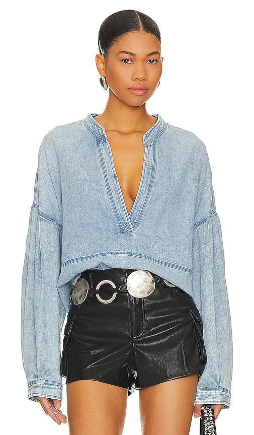 x We The Free Jude Denim Pullover In Vintage Indigo Free People Product Image