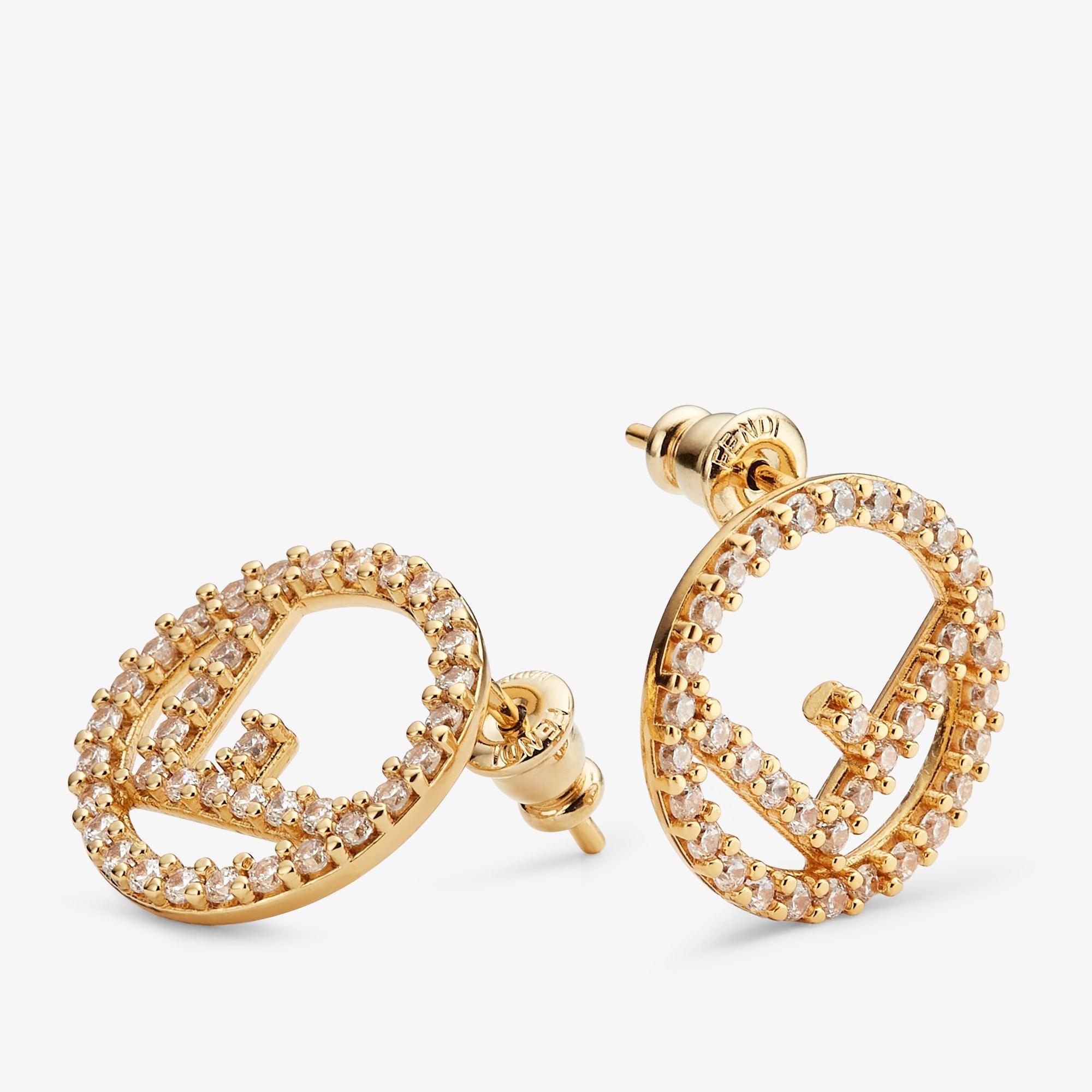 F Is Fendi EarringsGold-colored earrings Product Image