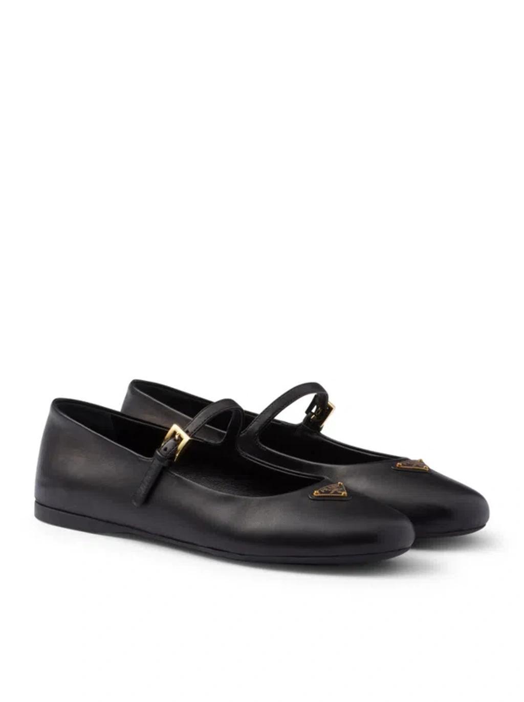 PRADA Ballerina Mary Jane In Black Product Image