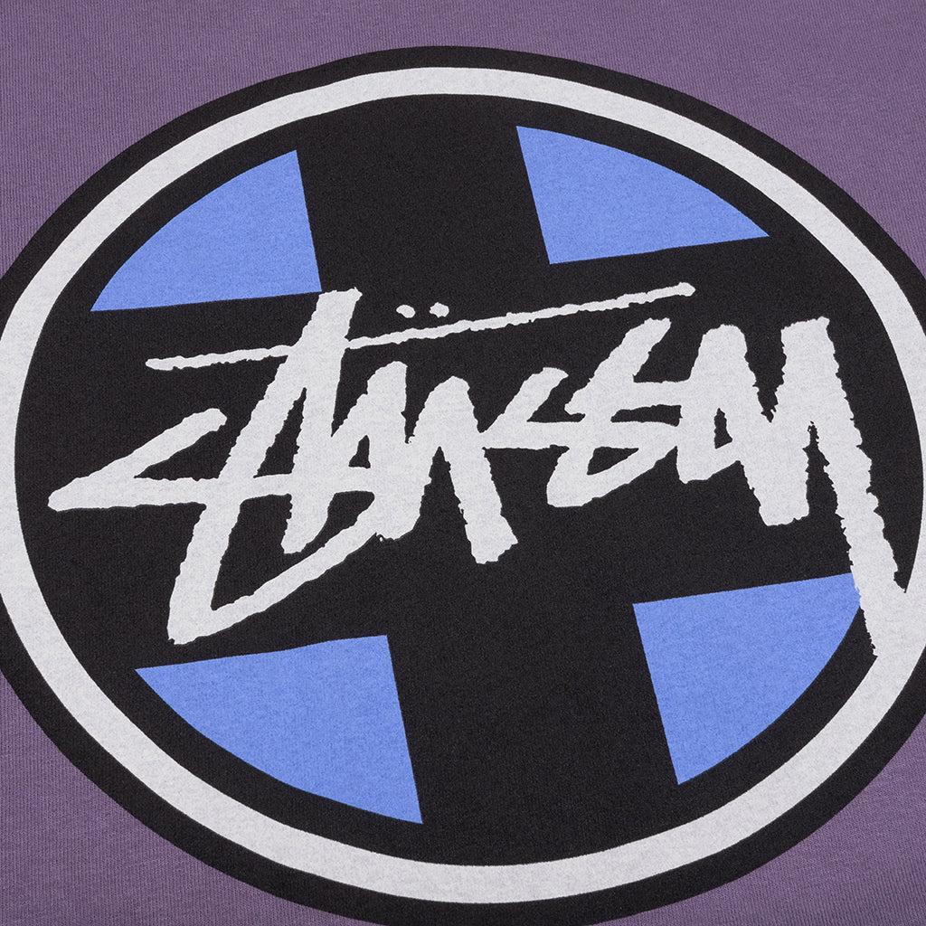 Cross Dot Pigment Dyed Tee - Grape Male Product Image